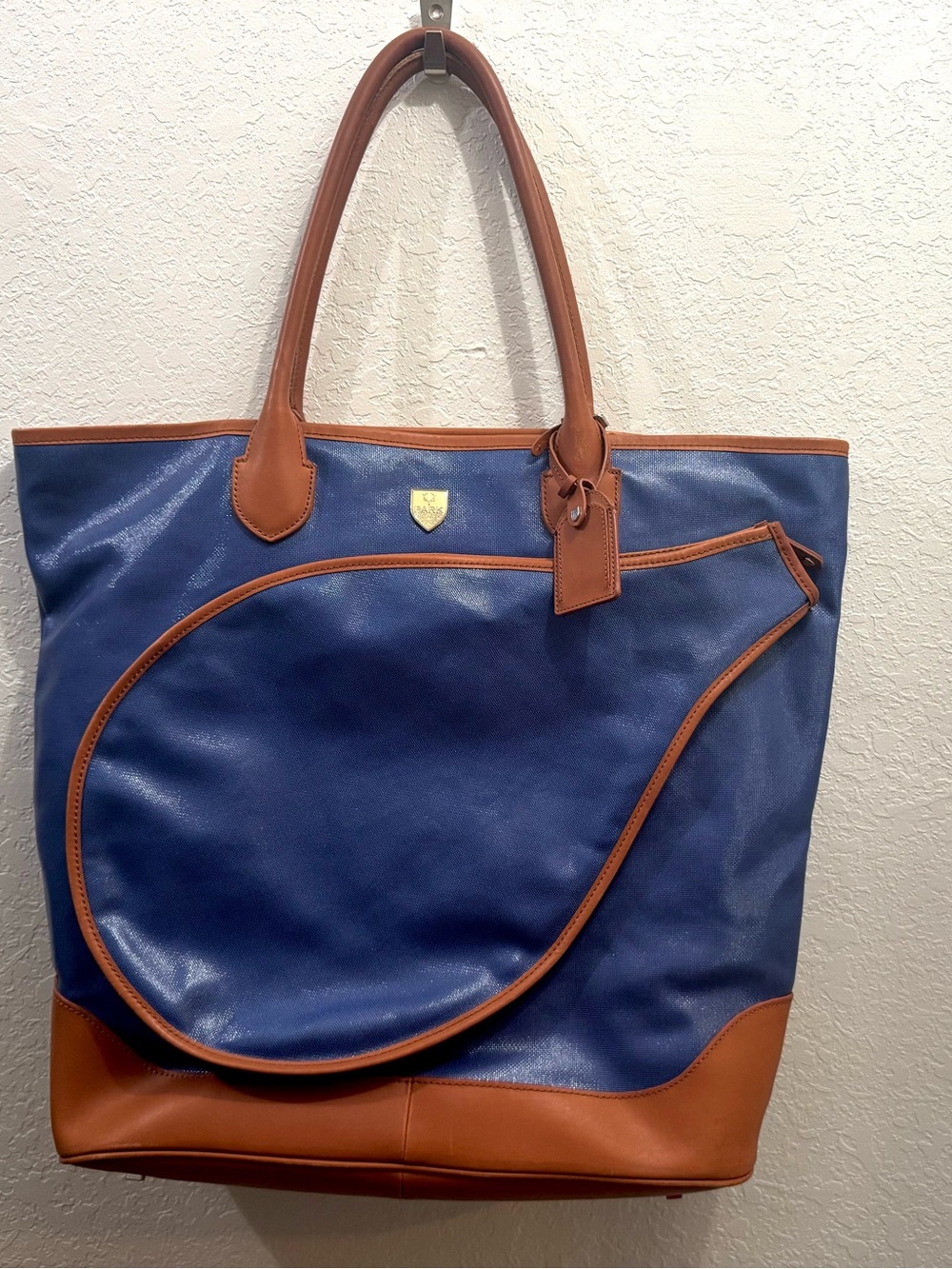 PARK Accessories Kapuskasing Tennis Old Money Tote Bag Blue Luxury Sportswear